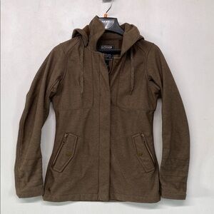 OUTDOOR RESEARCH Oberland Hooded Brown Jacket Small EUC
